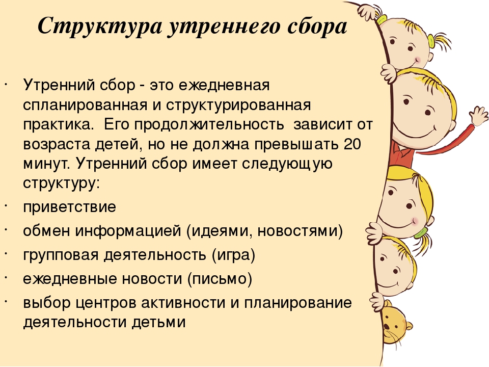 Презентация на тему "Утренний сбор"