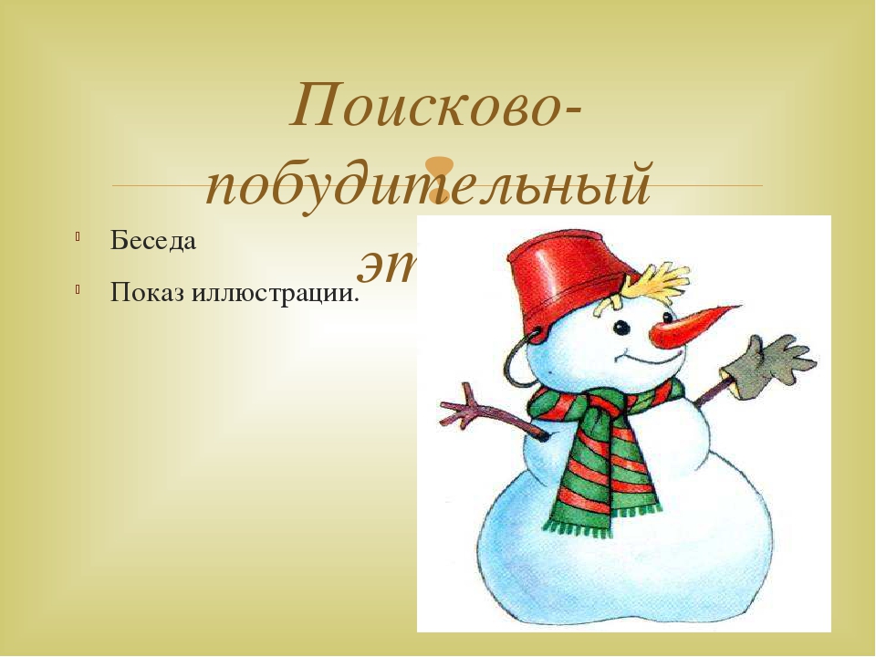 Слайд Лепка Тема: «Снеговик»