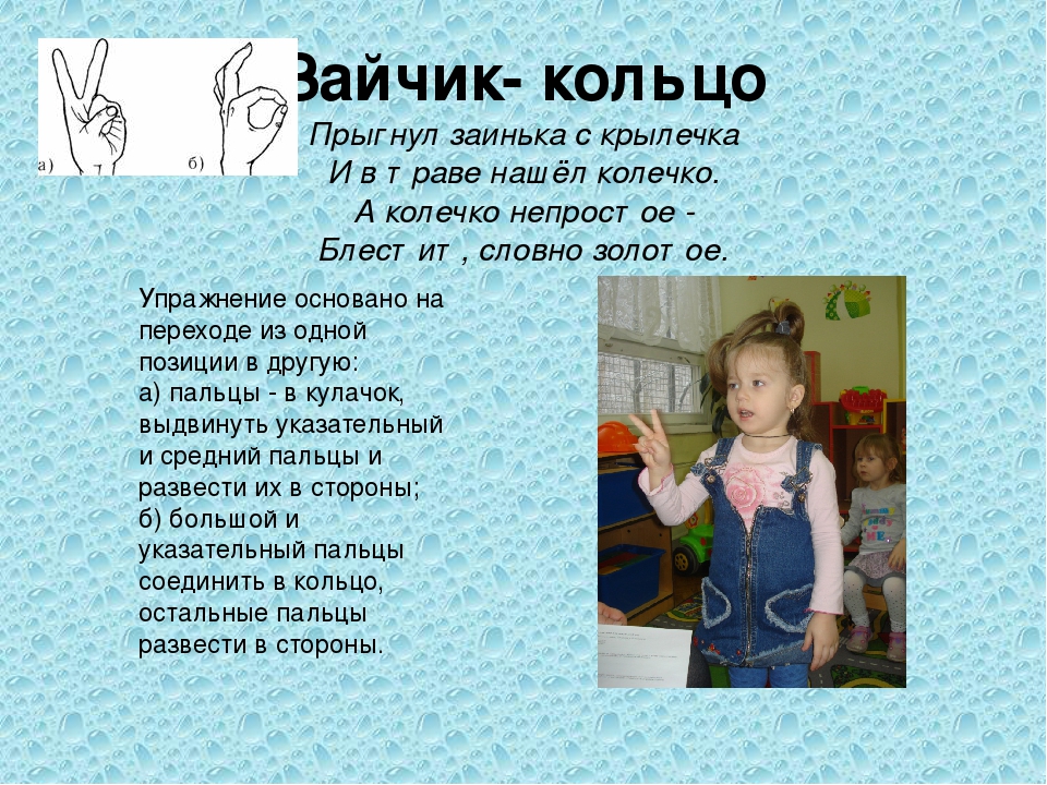 Презентация для воспитателей Пальчиковая гимнастика