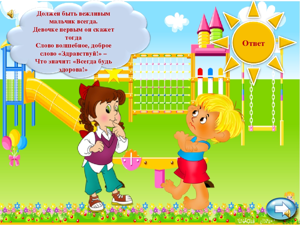 Презентация для детей " Уроки вежливости."