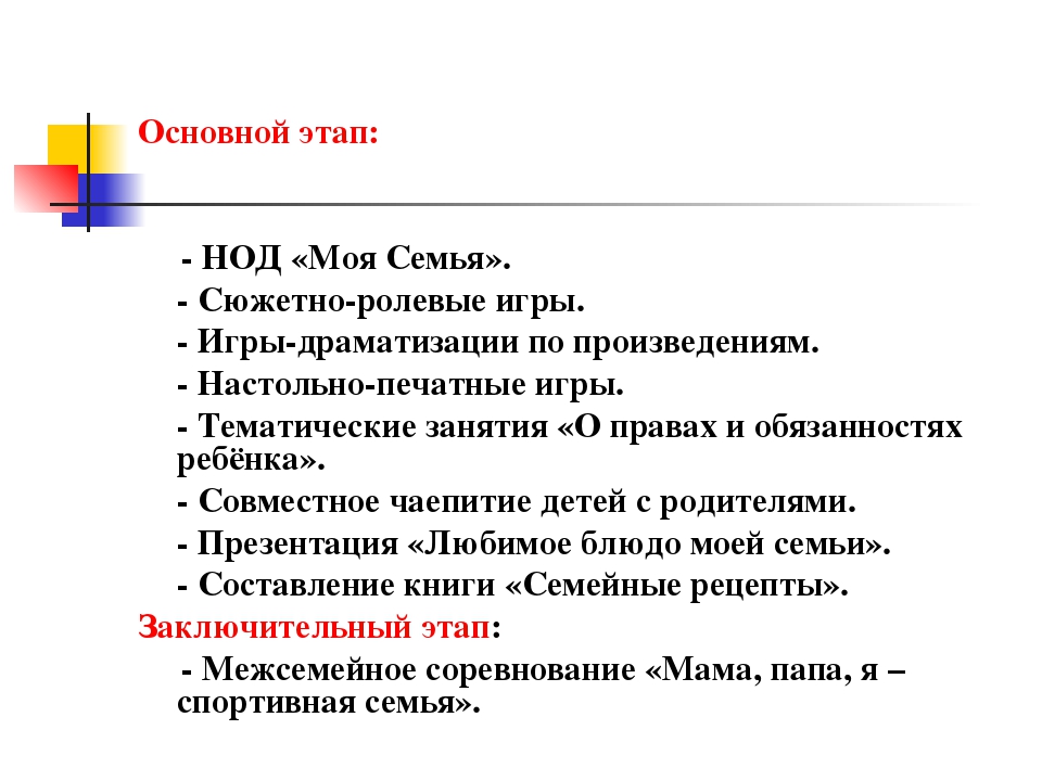 Проект на тему: "Семья"