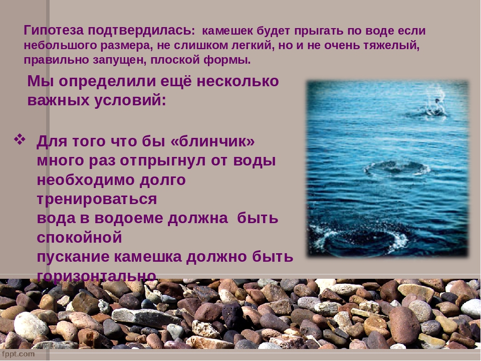 Презентация "Блинчики на воде "