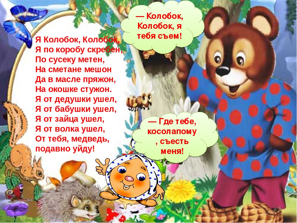 Развитие речи. Дошкольная подготовка. Русская народная сказка "Колобок"