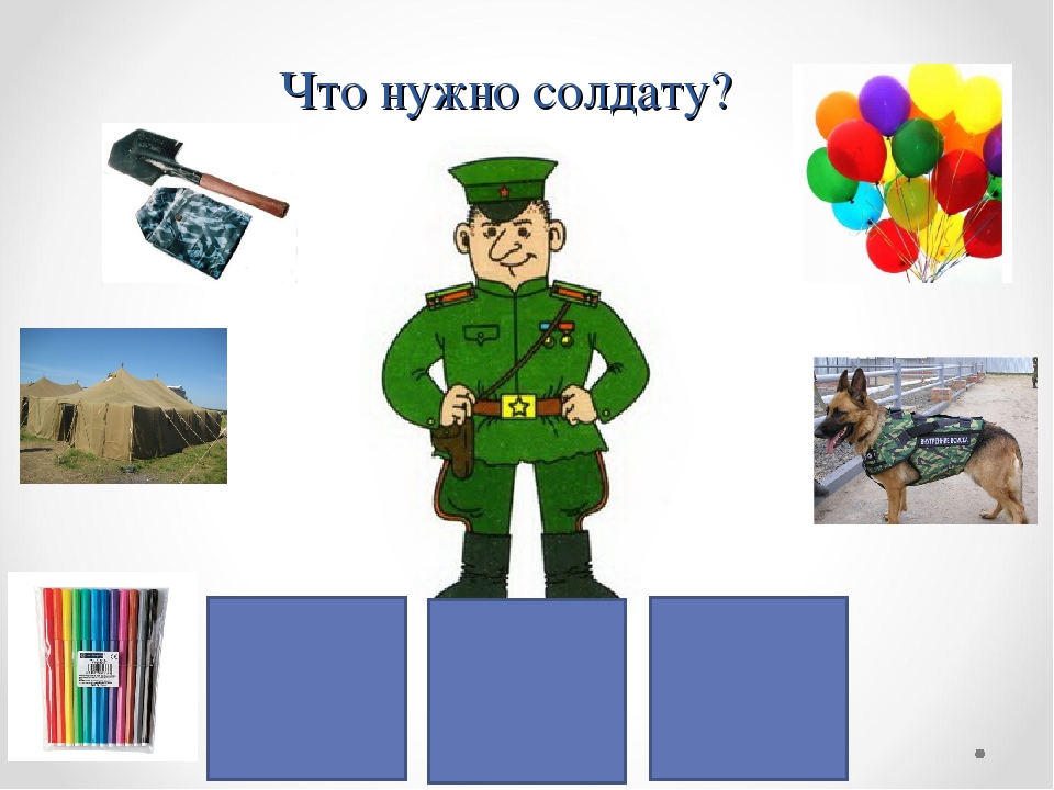 Тест - викторина для детей старшего дошкольного возраста "Наша Армия самая сильная"