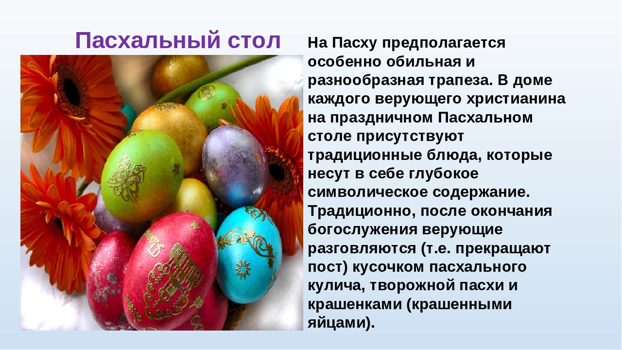 Проект на тему: "Пасха"