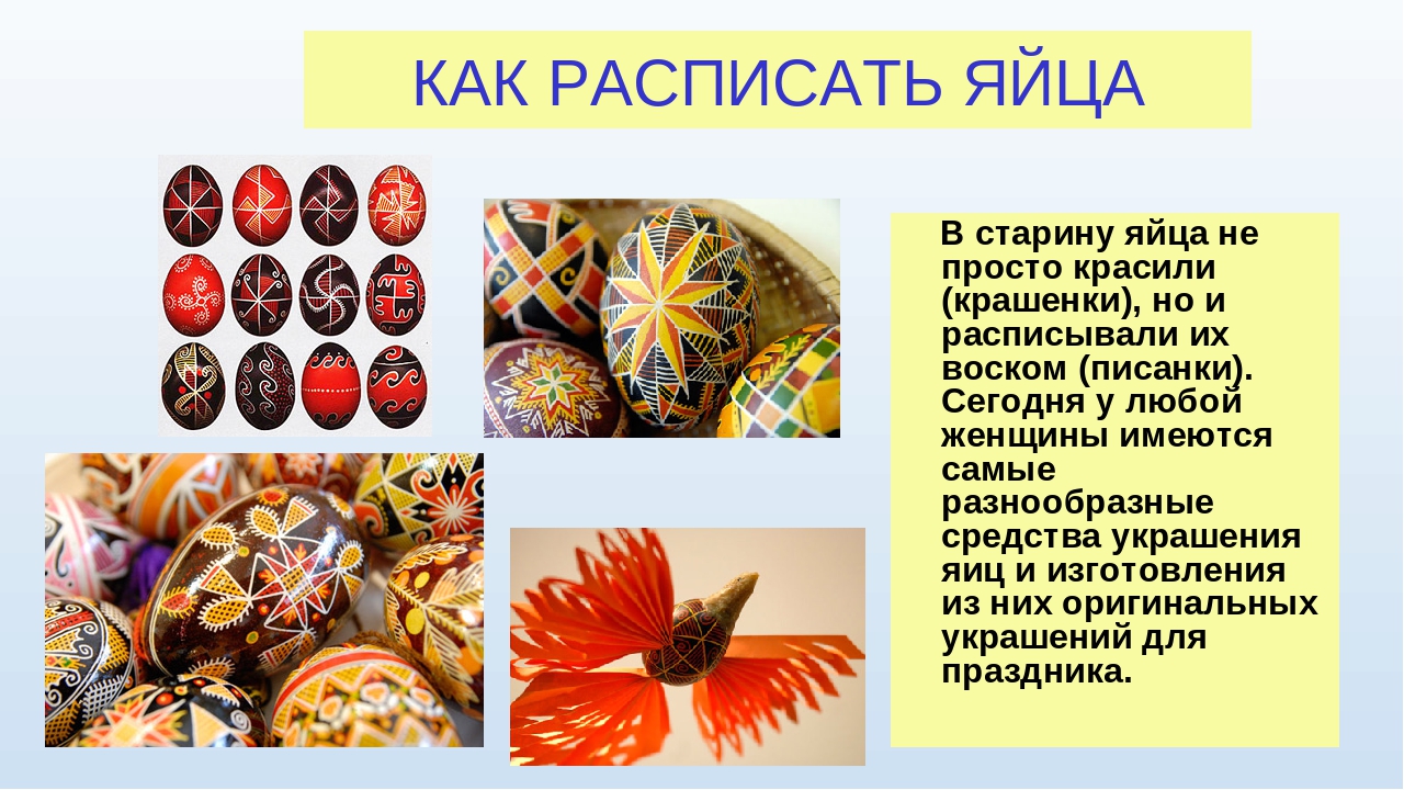 Проект на тему: "Пасха"