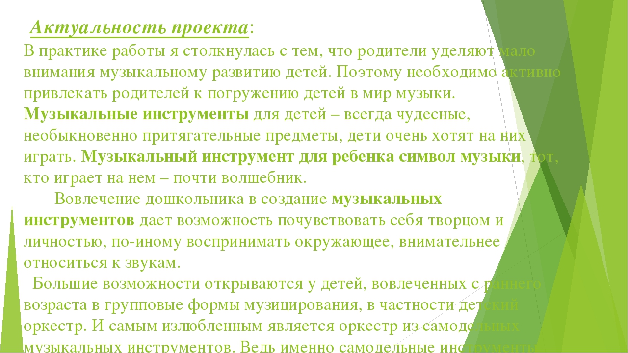 Презентация проекта Оркестр из ничего