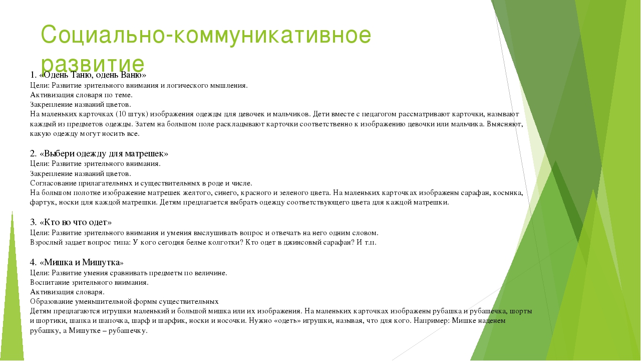 Картотека дидактических игр по пяти образовательным областям