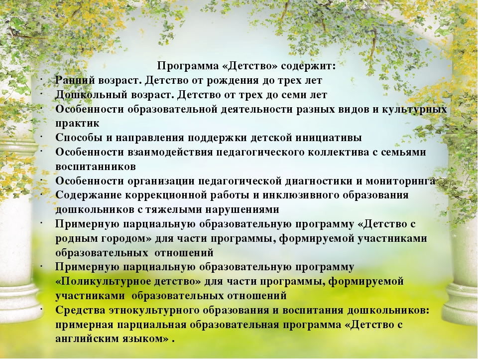 Презентация обновлённой образовательной программы "Детство"