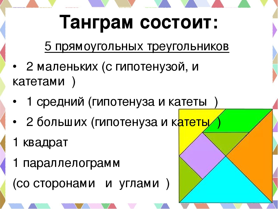 Танграм как средство развития всех психических процессов дошкольника