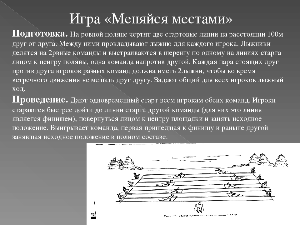 Подвижные игры на лыжах в ДОУ