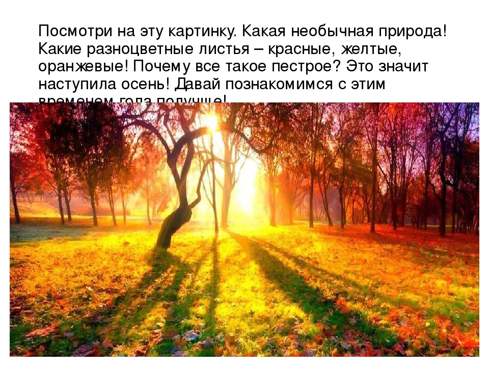 Презентация для детей "Здравствуй, осень!"