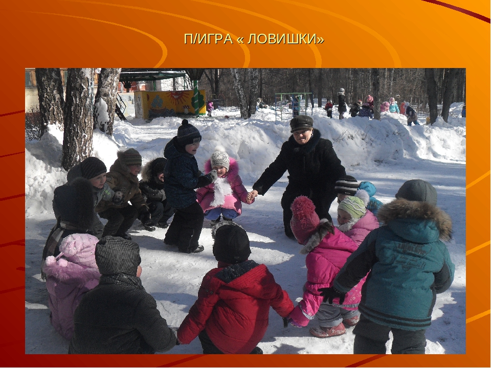 Организация подвижных игр в разных выростных группах