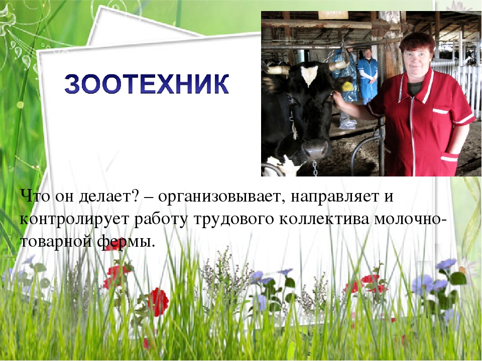 Презентация по познавательному развитию на тему "Сельскохозяйственные профессии"