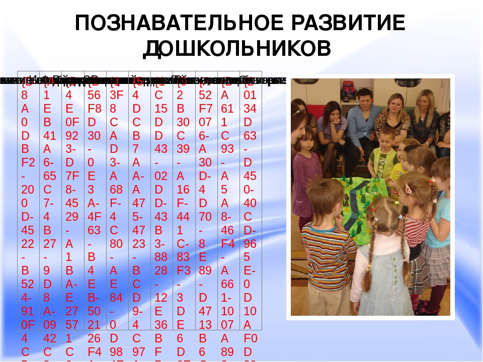 Презентация на тему "Познавательное развитие"