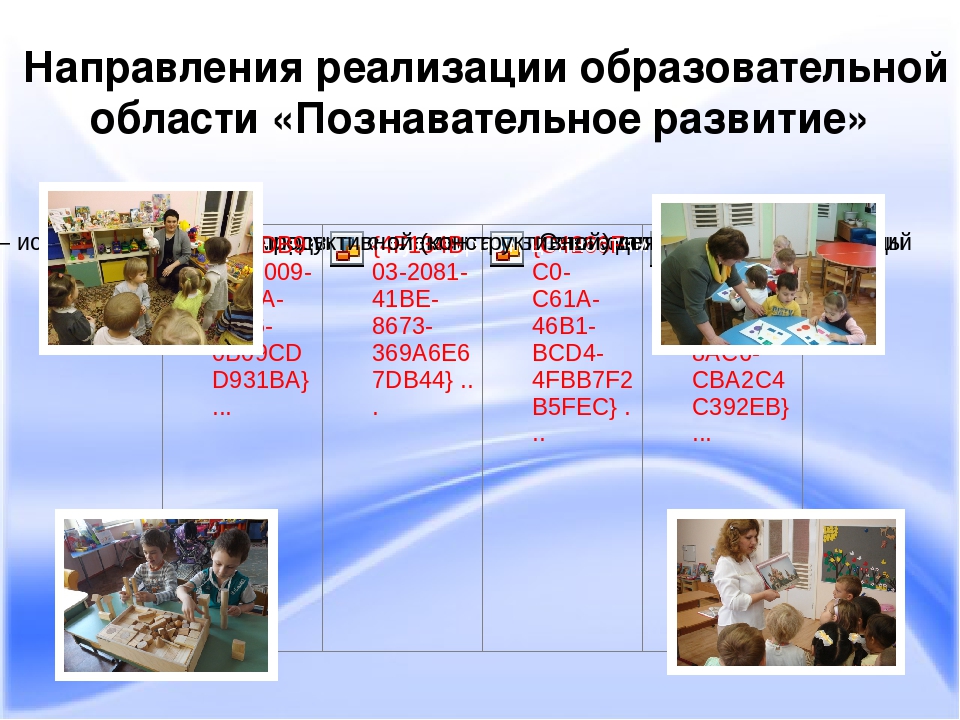 Презентация на тему "Познавательное развитие"