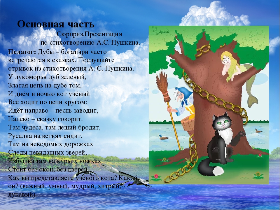 Конспект интегрированной организованной образовательной деятельности "У Лукоморья..."