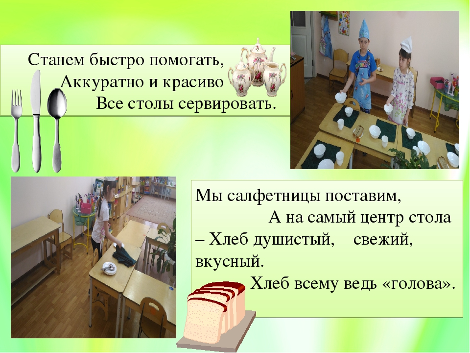 Доклад "Обед" презентация в подготовительной группе