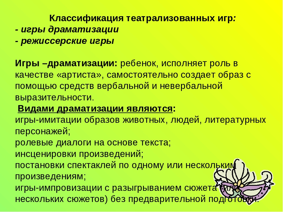 План по самообразованию развитие речи детей через театрализованную деятельность