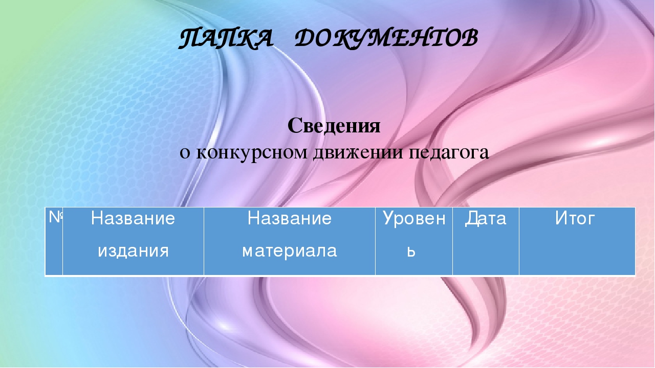 Презентация на тему "Портфолио педагога ДОУ"