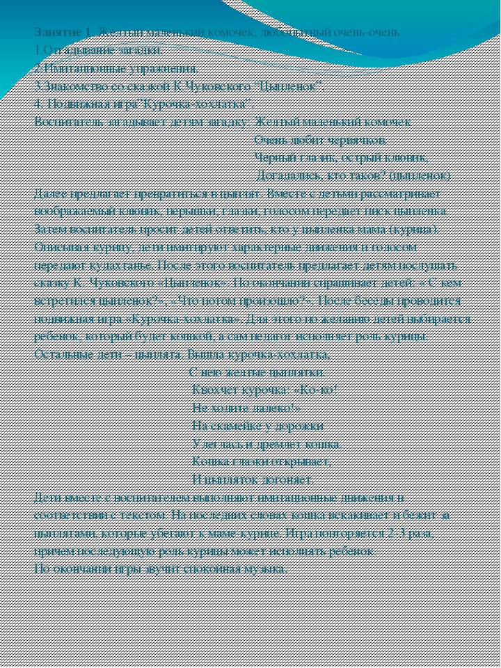 Проект на тему "Птичий двор".