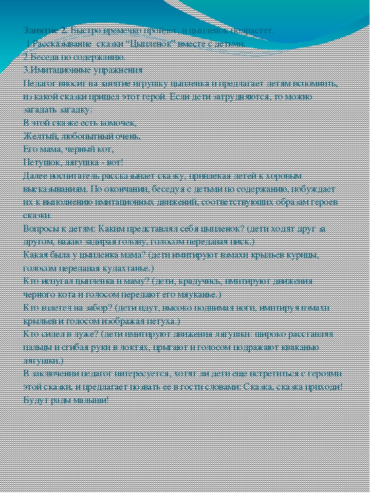 Проект на тему "Птичий двор".