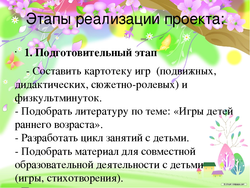 Презентация проекта на тему " Игровая деятельность у младших дошкольников"