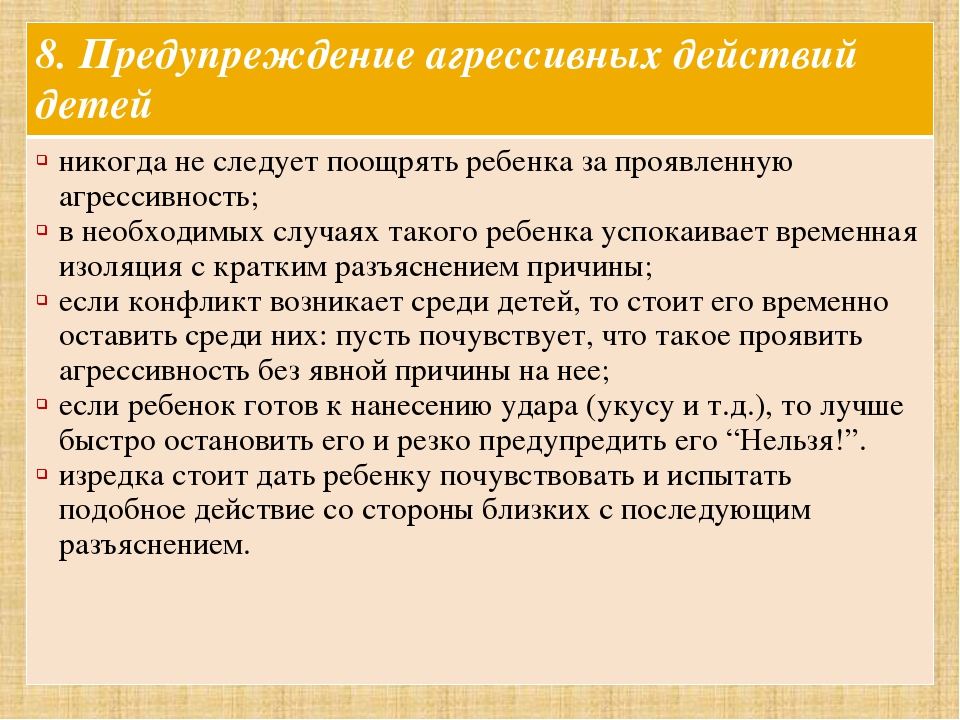 Презентация на тему: "Агрессивный ребенок"