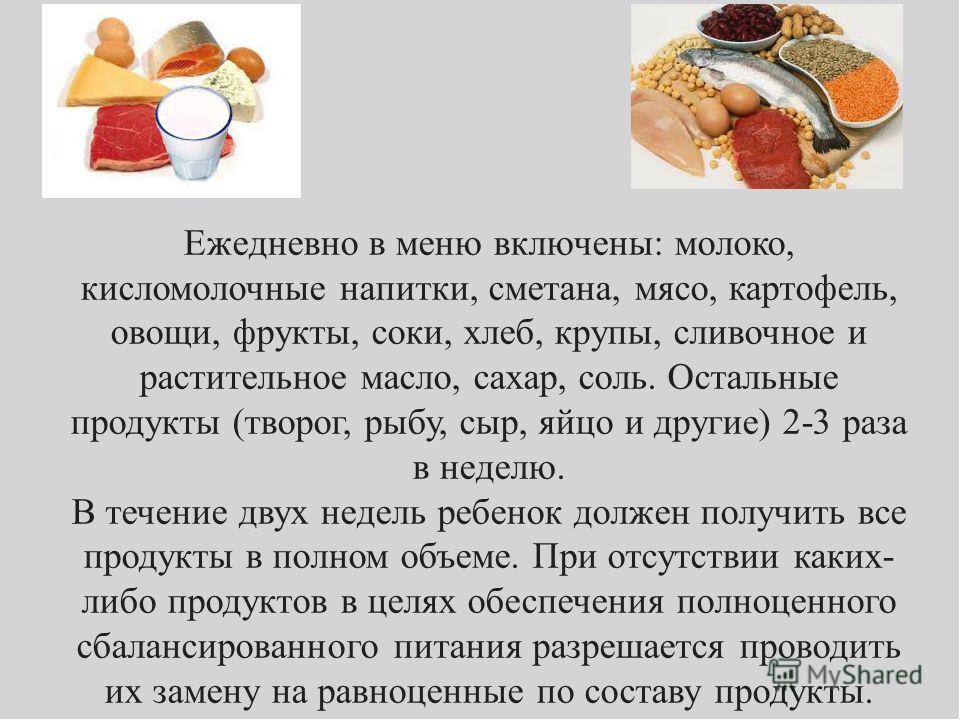 Материал к родительскому собранию по теме "Питание детей в ДОУ"