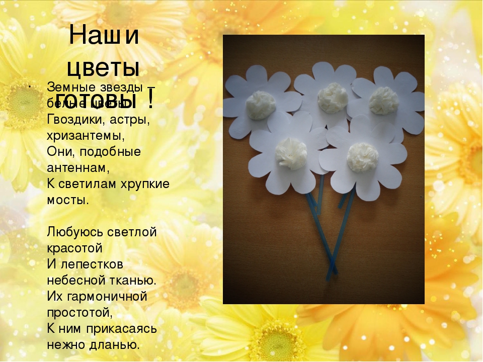 Презентация изготовления детьми средней группы цветка для участия в благотворительной акции "Белый цаеток" (помощь детям с онкозаболеваниями)