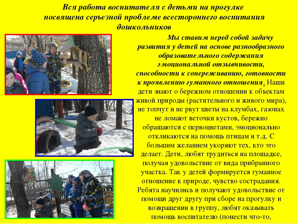Презентация Реализация прогулочной карты с детьми старшего возраста