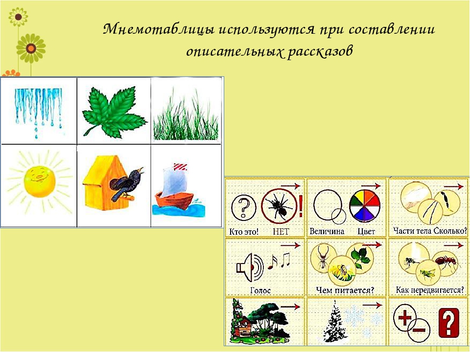 Использование мнемотехники для развития речи детей.