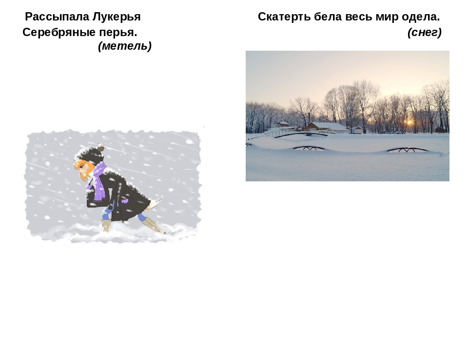 Книжка-малышки : «ПРИРОДА ЗИМОЙ В ЗАГАДКАХ».