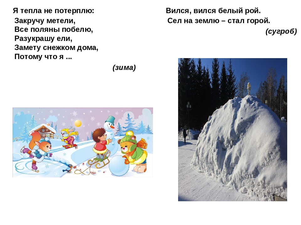 Книжка-малышки : «ПРИРОДА ЗИМОЙ В ЗАГАДКАХ».