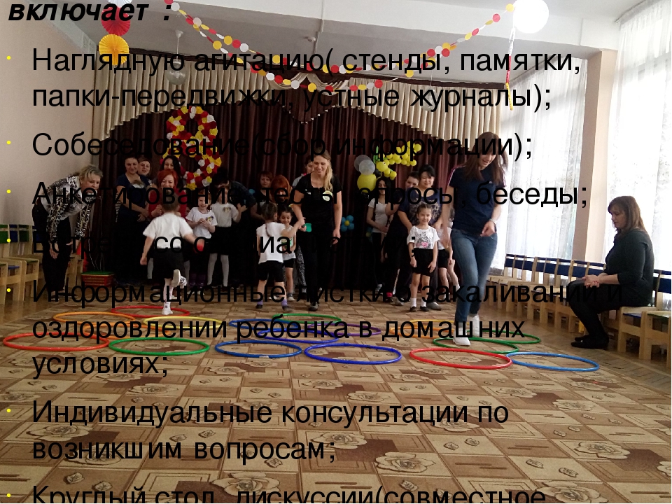 Сотрудничество детского сада и семьи по укреплению здоровья ребенка