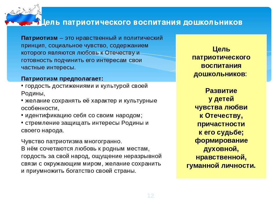 Презентация: "Патриотическое воспитание дошкольников".