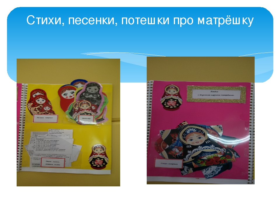 Лэпбук "Народная игрушка матрёшка"