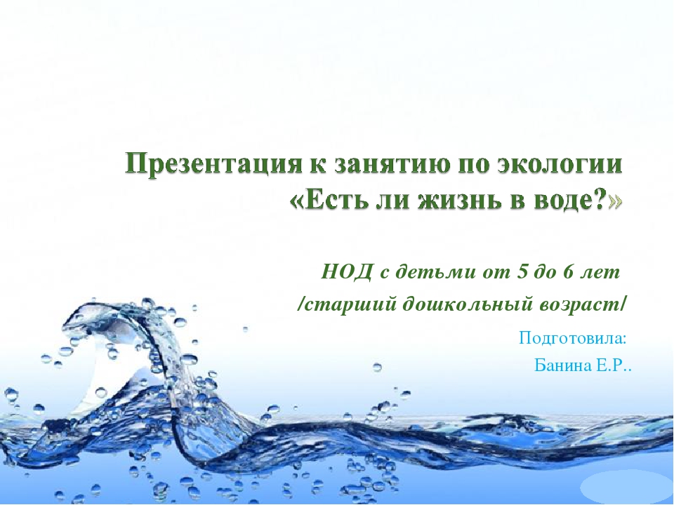 Презентация по экологии ДОУ