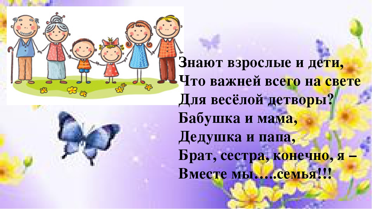 Презентация по ФЦКМ в средней группе "Моя семья"