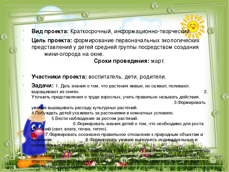 Презентация по экологическому воспитанию "Огород на окошке"средняя группа