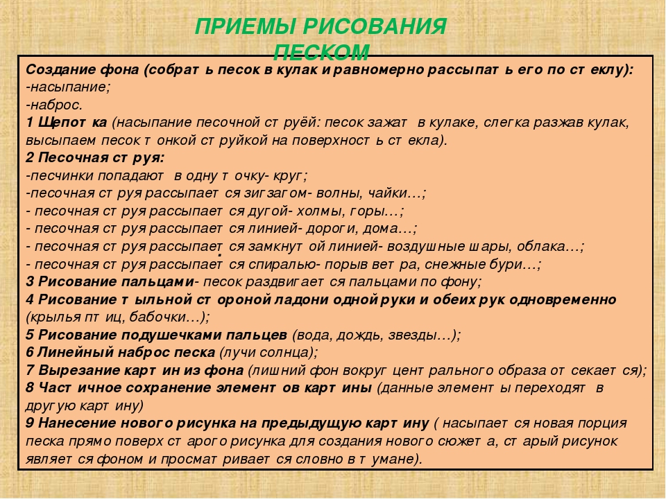 Презентация на тему "Рисуем песком"