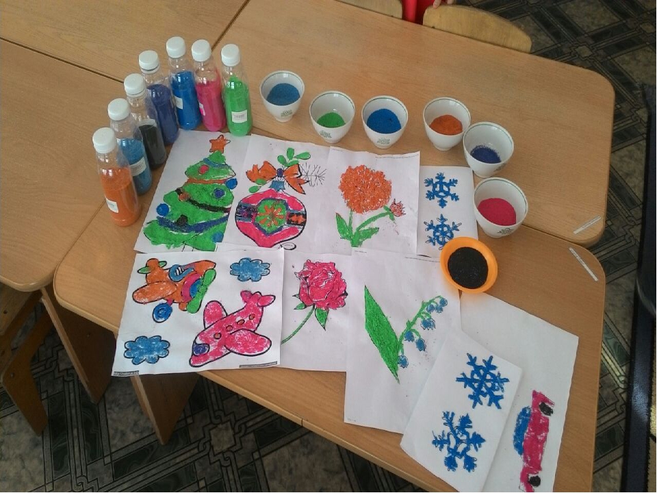 Презентация на тему "Рисуем песком"
