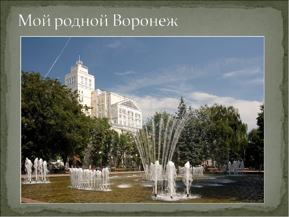 Родной город воронеж