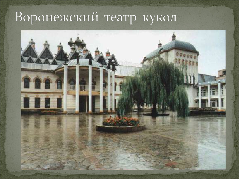 Презентация для детского сада на тему "Наш любимый Воронеж"