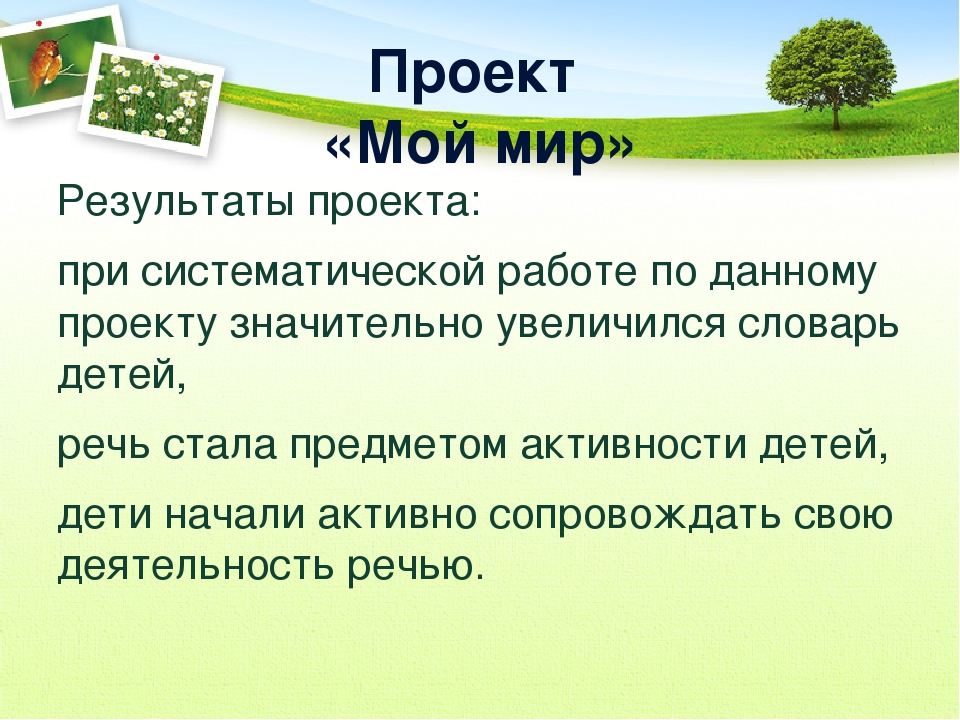 Презентация проектов по развитию речи.