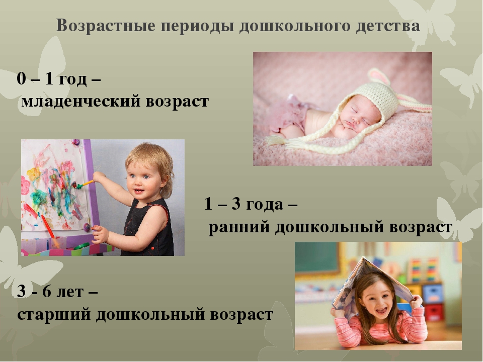 Презентация "Возрастные особенности детей "От 0 до 7"