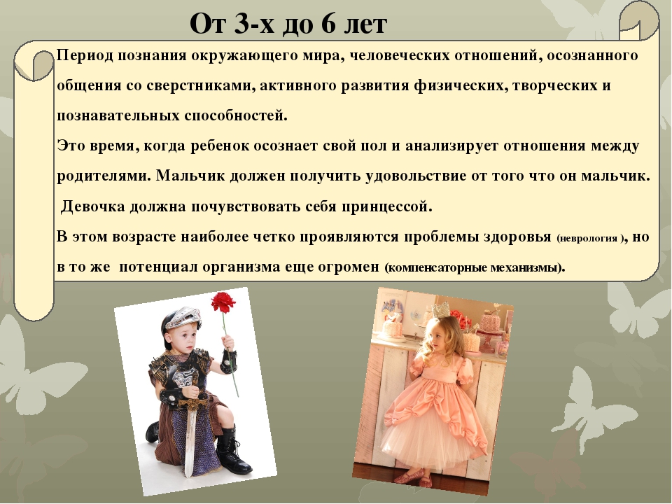 Презентация "Возрастные особенности детей "От 0 до 7"