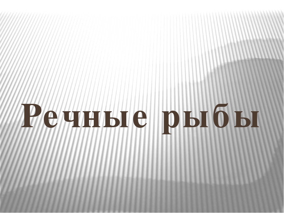 Презентация для занятия по экологическому воспитанию на тему "РЫБЫ"