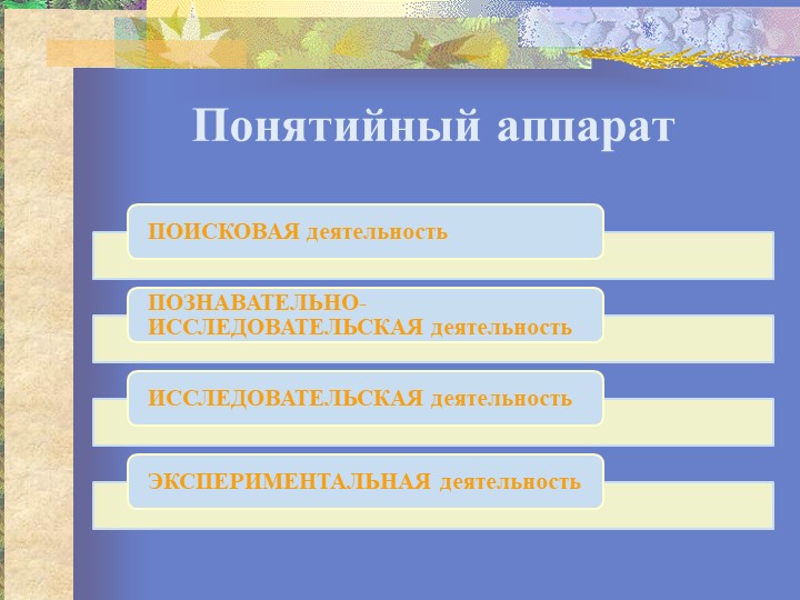 Презентация "Организация исследовательской деятельности"