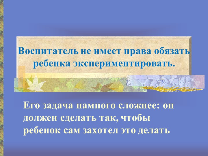 Презентация "Организация исследовательской деятельности"